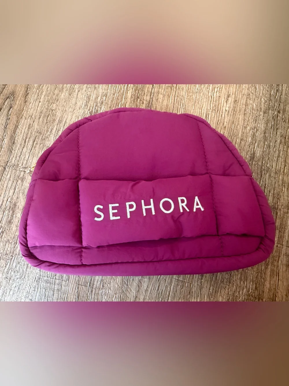 ❤️ 3/$25 Sephora Purple Makeup Cosmetics Bag